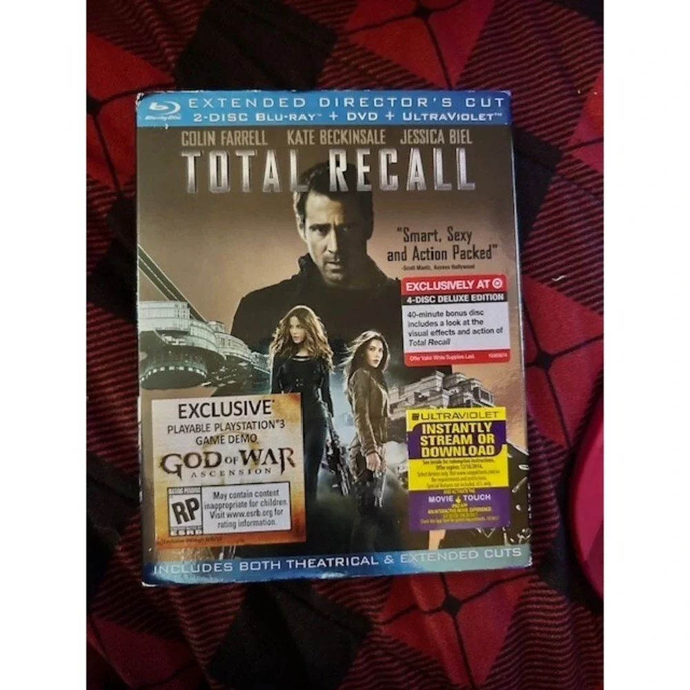 Total Recall Extended Director's Cut  BluRay &‎ Dvd & Ultraviolet